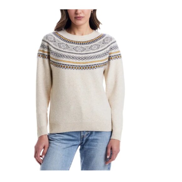 Weatherproof Sweaters - Weatherproof Vintage Women's Fairisle Sweater Cream M